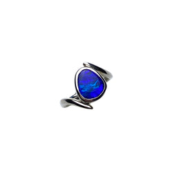 Darcy Ring - Boulder Opal Doublet Handcrafted in 925 Sterling Silver Ring