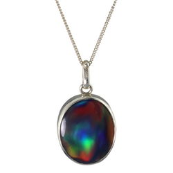 Australian Doublet Opal 925 Sterling Silver Pendant