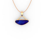 Adeline Pendant - Boulder Opal Doublet Handcrafted in 9kt Rose Gold Pendant
