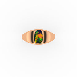 Fallon Ring - Boulder Opal Doublet Handcrafted in 9kt Rose Gold Ring