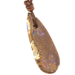 Natural Boulder Opal Necklace
