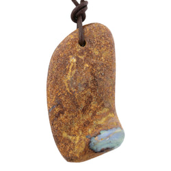 Natural Boulder Opal Necklace