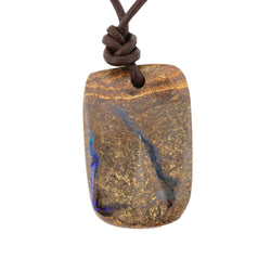 Natural Boulder Opal Necklace