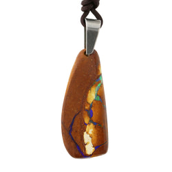 Natural Boulder Opal Necklace