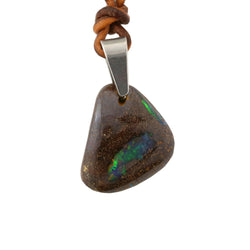 Natural Boulder Opal Necklace