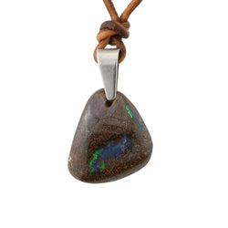 Natural Boulder Opal Necklace