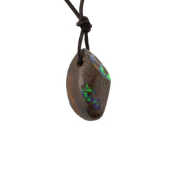 Natural Boulder Opal Necklace