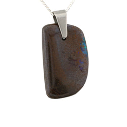 Natural Boulder Opal Necklace