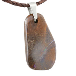 Natural Boulder Opal Necklace