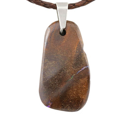 Natural Boulder Opal Necklace