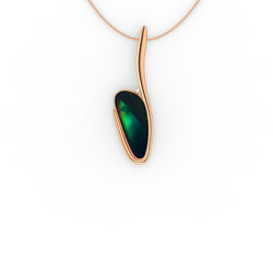 Ava Pendant - Boulder Opal Doublet Handcrafted in 9kt Rose Gold Pendant