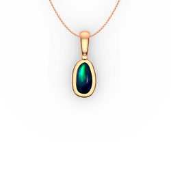 Aria Pendant - Boulder Opal Doublet Handcrafted in 9kt Rose Gold Pendant