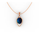 Addison Pendant - Boulder Opal Doublet Handcrafted in 9kt Rose Gold Pendant