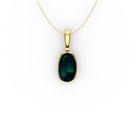 Alice Pendant - Boulder Opal Doublet Handcrafted in 9kt Yellow Gold Pendant