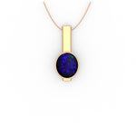 Anna Pendant - Boulder Opal Doublet Handcrafted in 9kt Rose Gold Pendant