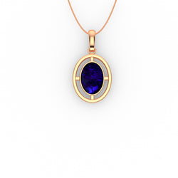 Brianna Pendant - Boulder Opal Doublet Handcrafted in 9kt Rose Gold Pendant