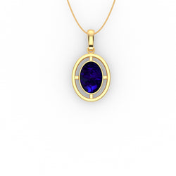 Brianna Pendant - Boulder Opal Doublet Handcrafted in 9kt Yellow Gold Pendant