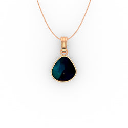 Blair Pendant - Boulder Opal Doublet Handcrafted in 9kt Rose Gold Pendant