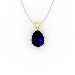 Bria Pendant - Boulder Opal Doublet Handcrafted in 9kt Rose Gold Pendant