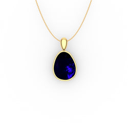 Bria Pendant - Boulder Opal Doublet Handcrafted in 9kt Yellow Gold Pendant