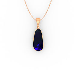 Corey Pendant - Boulder Opal Doublet Handcrafted in 9kt Rose Gold Pendant