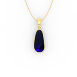 Corey Pendant - Boulder Opal Doublet Handcrafted in 9kt Yellow Gold Pendant