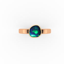 Fia Ring - Boulder Opal Doublet Handcrafted in 9kt Rose Gold Ring