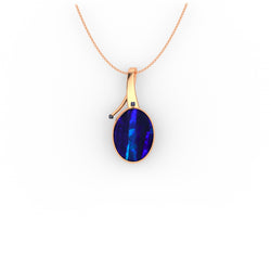 Delani Pendant - Boulder Opal Doublet Handcrafted in 9kt Rose Gold Pendant