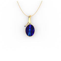 Delani Pendant - Boulder Opal Doublet Handcrafted in 9kt Yellow Gold Pendant