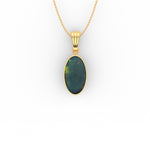 Dayla Pendant - Boulder Opal Doublet Handcrafted in 9kt Yellow Gold Pendant